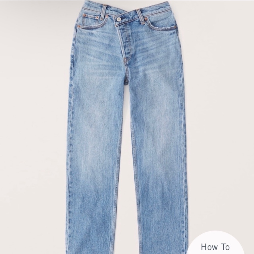 Abercrombie High Rise Dad Jeans